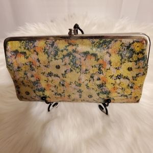 HOBO The Original Yellow Floral Lauren Wallet